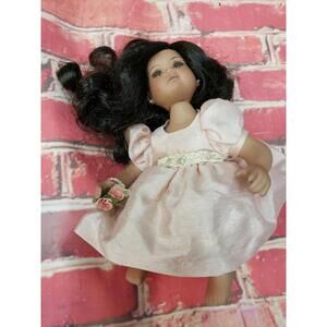 Marie Osmond Porcelain Vintage 7" Doll 2005 brown eyes